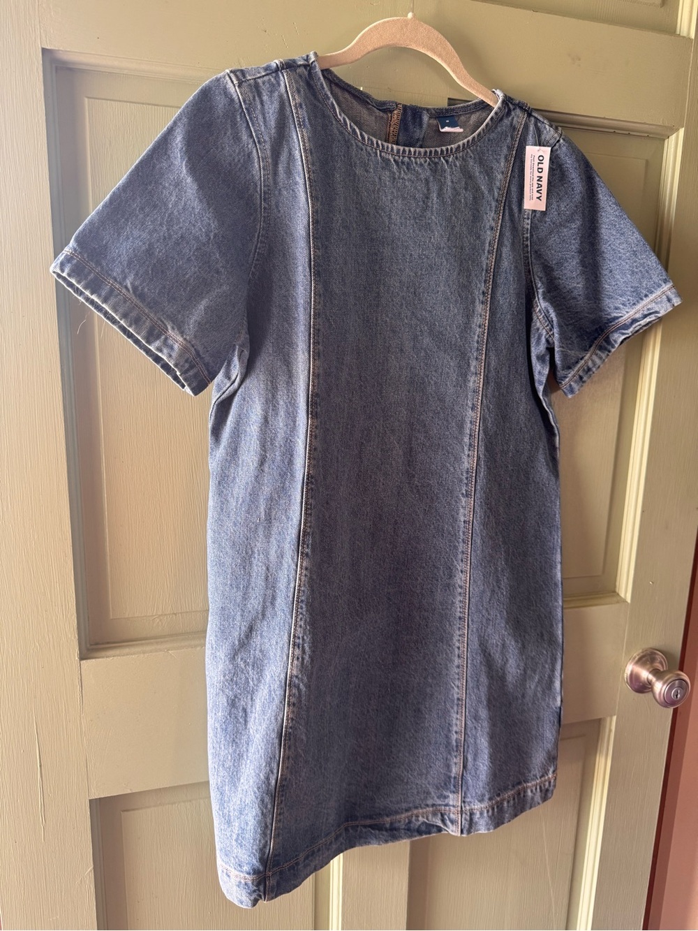 Old Navy Light Blue Denim Shift Dress